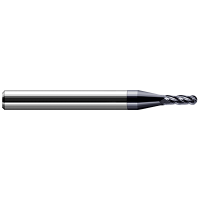 Harvey Tool .022 DIA CARB BALL 4 FLUTE ENDMILL AlTiN